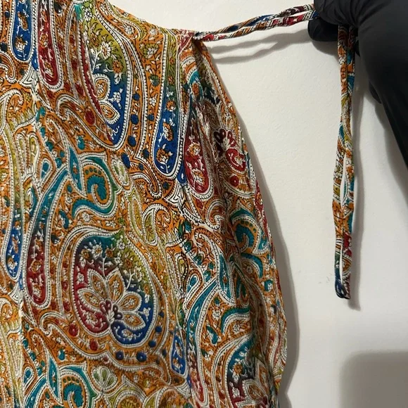 Tolani brand women's paisley print blouse bohemian-style Size Small - Picture 9 of 16